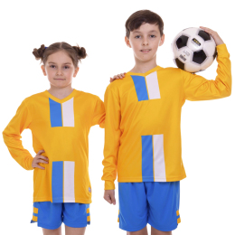 Форма футбольна дитяча комплект лонгслів і шорти SP-Sport CO-2001B-1 24-30 кольори в асортименті