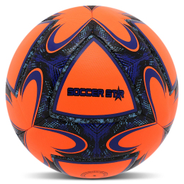 Мяч футбольный HYBRID SOCCER STAR FB-4461 №5 PU оранжевый-синий