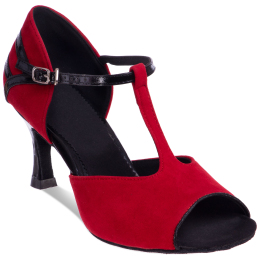 Обувь для бальных танцев женская Латина Zelart DN-3714 размер 34-42 красный