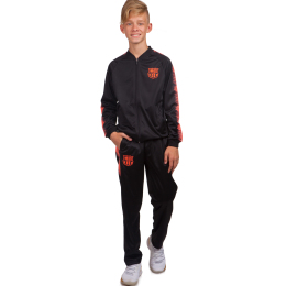 Костюм спортивный детский с символикой футбольного клуба BARCELONA кофта на молнии и брюки LIDONG LD-6111T 26-32 цвета в ассортименте