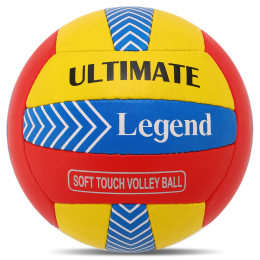 М'яч волейбольний LEGEND LG2124 №5 PU червоний-жовтий-синій
