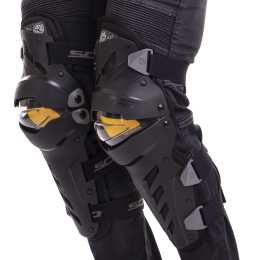 Захист коліна та гомілки SCOYCO ICE BREAKER K17 2шт чорний-жовтий