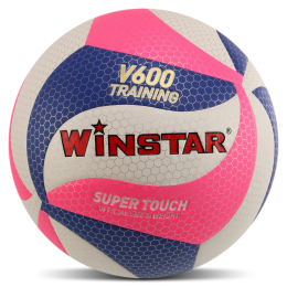 Мяч волейбольный WINSTAR VB-00028 №5 PU белый-розовый-синий