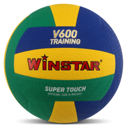 М'яч волейбольний WINSTAR VB-00033 №5 PU жовтий-синій-зелений