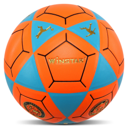 Мяч футбольный WINSTAR FB-00037 №5 PU оранжевый-черный