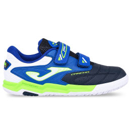 Футзалки обувь для мини-футбола детская на липучке Joma CANCHA JR CAJS2603INV размер 26-34 темно-синий-синий