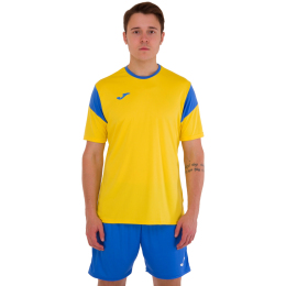 Форма футбольная комплект футболка и шорты Joma PHOENIX 102741-907 4XS-2XL желтый-синий