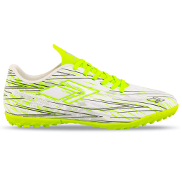 Сороконожки футбольные DIFENO TF231202-2 размер 35-40 белый-салатовый