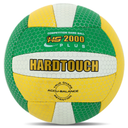 Мяч волейбольный HARD TOUCH VB-4388 №5 PU желтый-зеленый-белый