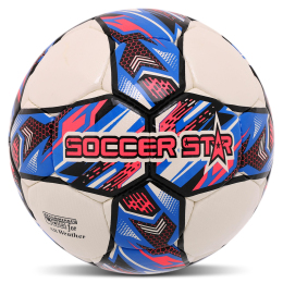 Мяч футбольный SOCCER STAR TO-TOWN FB-4503 №5 PU белый-розовый