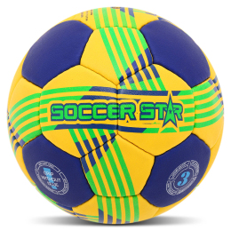 Мяч гандбольный SOCCER STAR HB-4527-3 размер 3 желтый-синий