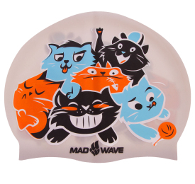 Шапочка для плавання дитяча CATS M057810 кольори в асортименті