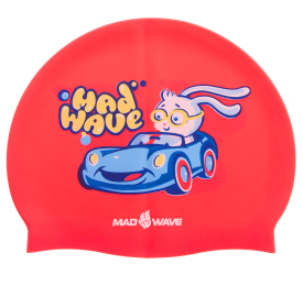 Шапочка для плавания детская BUNNY M057812000W красный