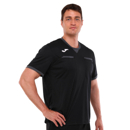 Футболка футбольного судді Joma REFEREE 104240-110 S-2XL чорний-сірий