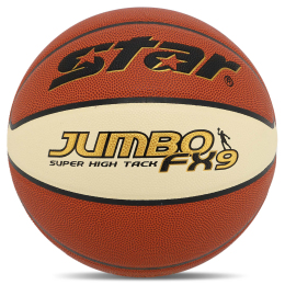 М'яч баскетбольний STARJUMBO FX9 BB426-25 №6 PU помаранчевий-білий