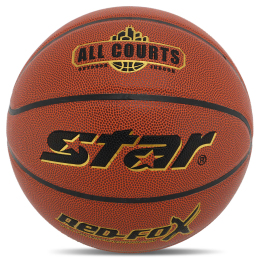 Мяч баскетбольный STAR RED FOX BB4457 №7 PU оранжевый