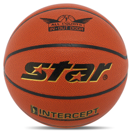 Мяч баскетбольный STAR INTERCEPT BB4506 №6 PU оранжевый