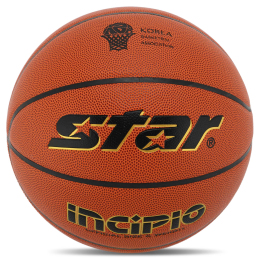 Мяч баскетбольный STAR INCIPIO BB4807C №7 PU оранжевый
