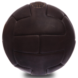 Мяч футбольный Leather VINTAGE F-0249 №5 темно-коричневый