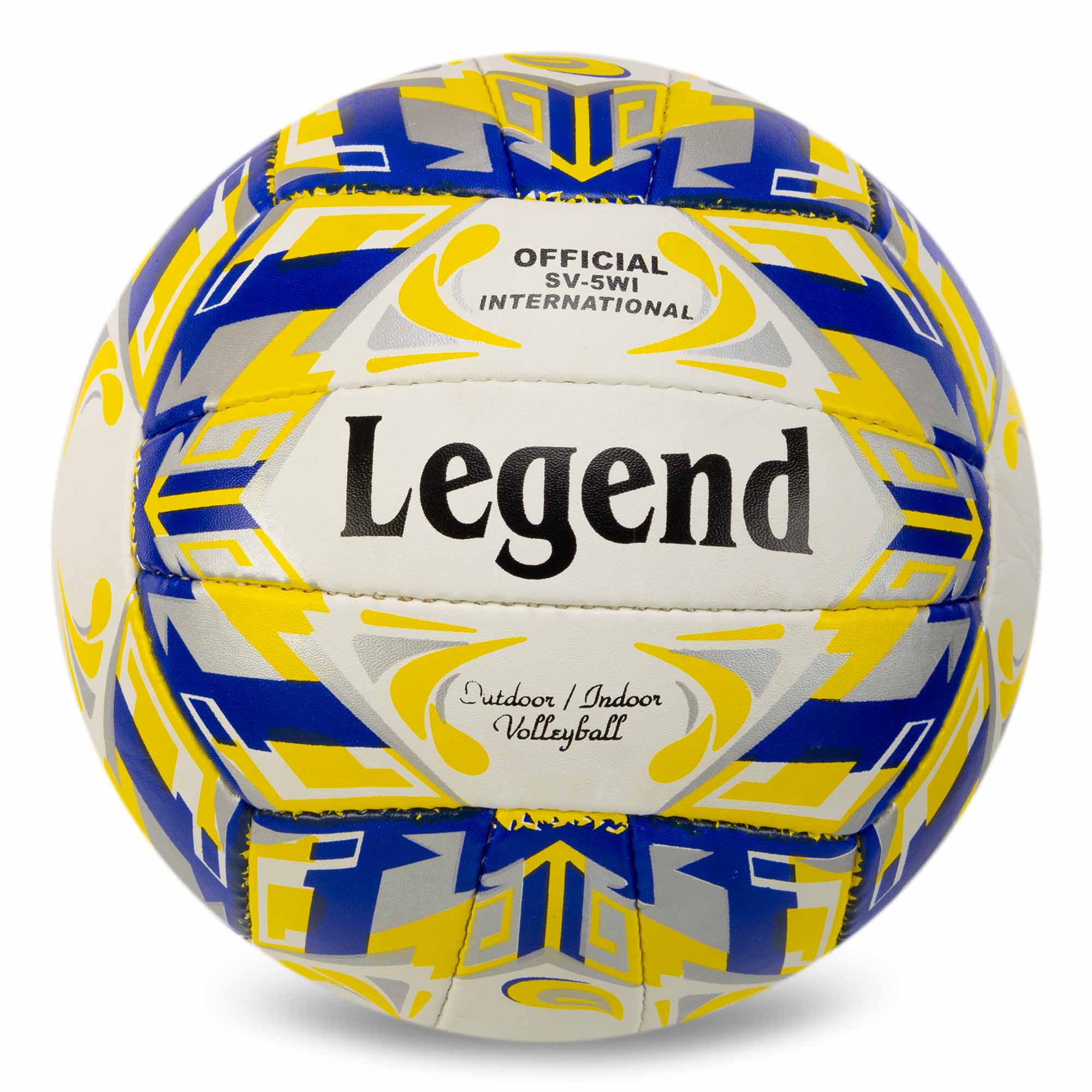 Мяч волейбольный LEGEND VB-3125 №5 PU белый-желтый-синий