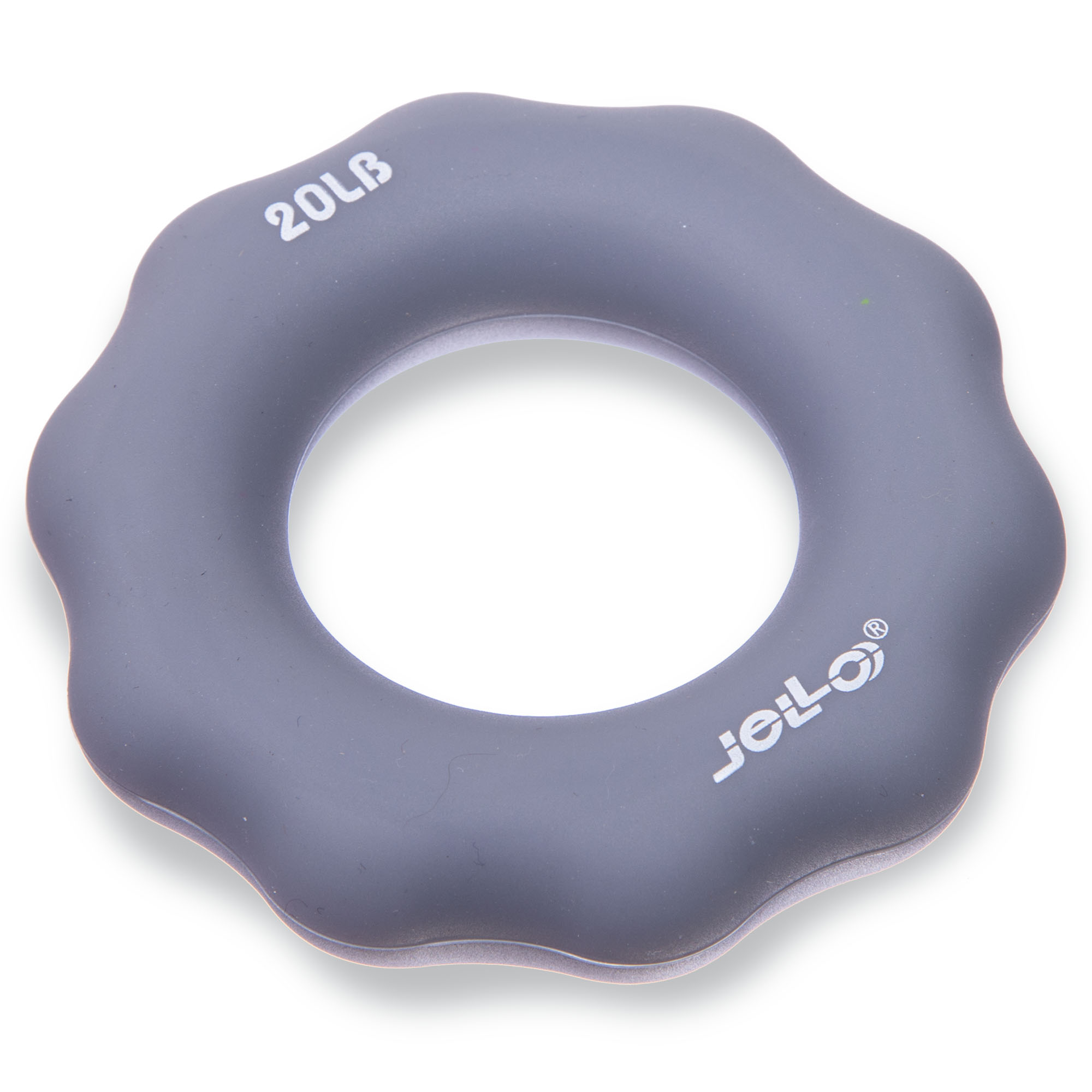 Эспандер кистевой кольцо JELLO FI-1786 нагрузка 4,5-30кг Серый 20LB