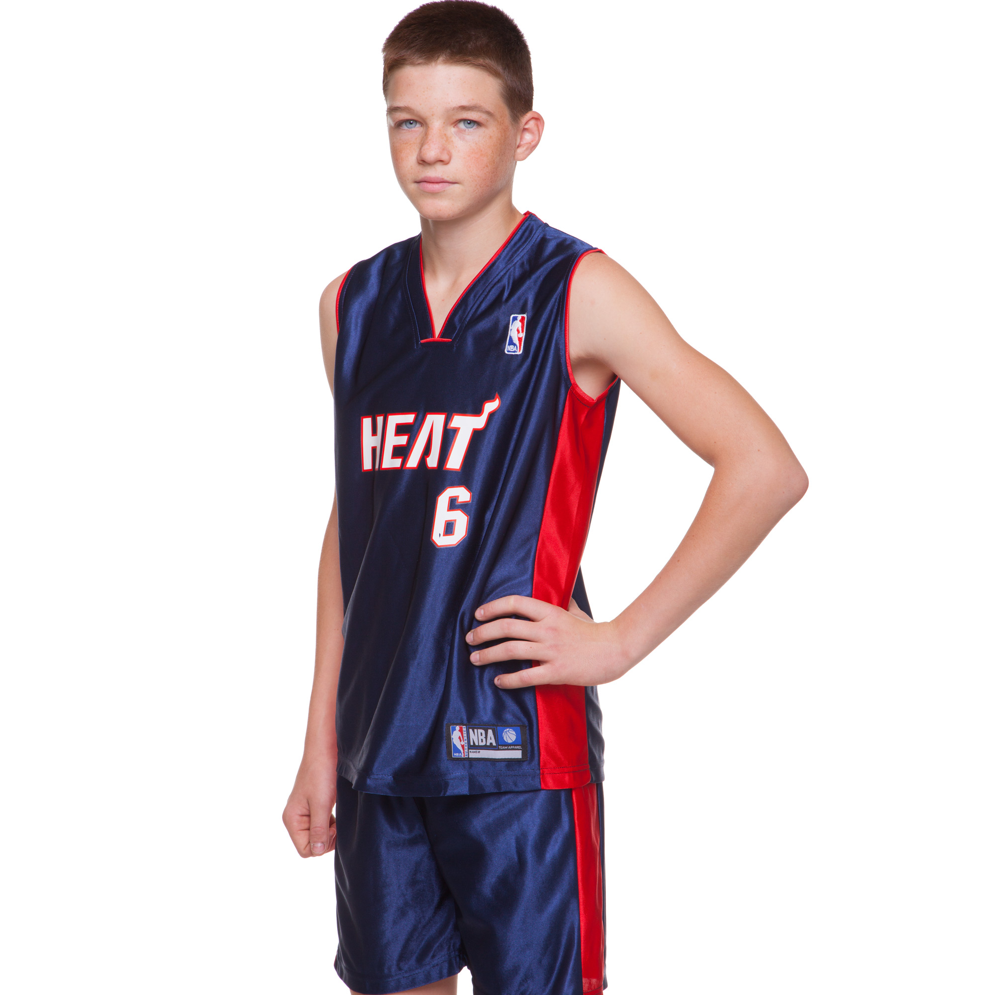 Форма баскетбольна дитяча NBA клуб Houston Rockets, Miami Heat 13 CO-0038 L Синій/Червоний