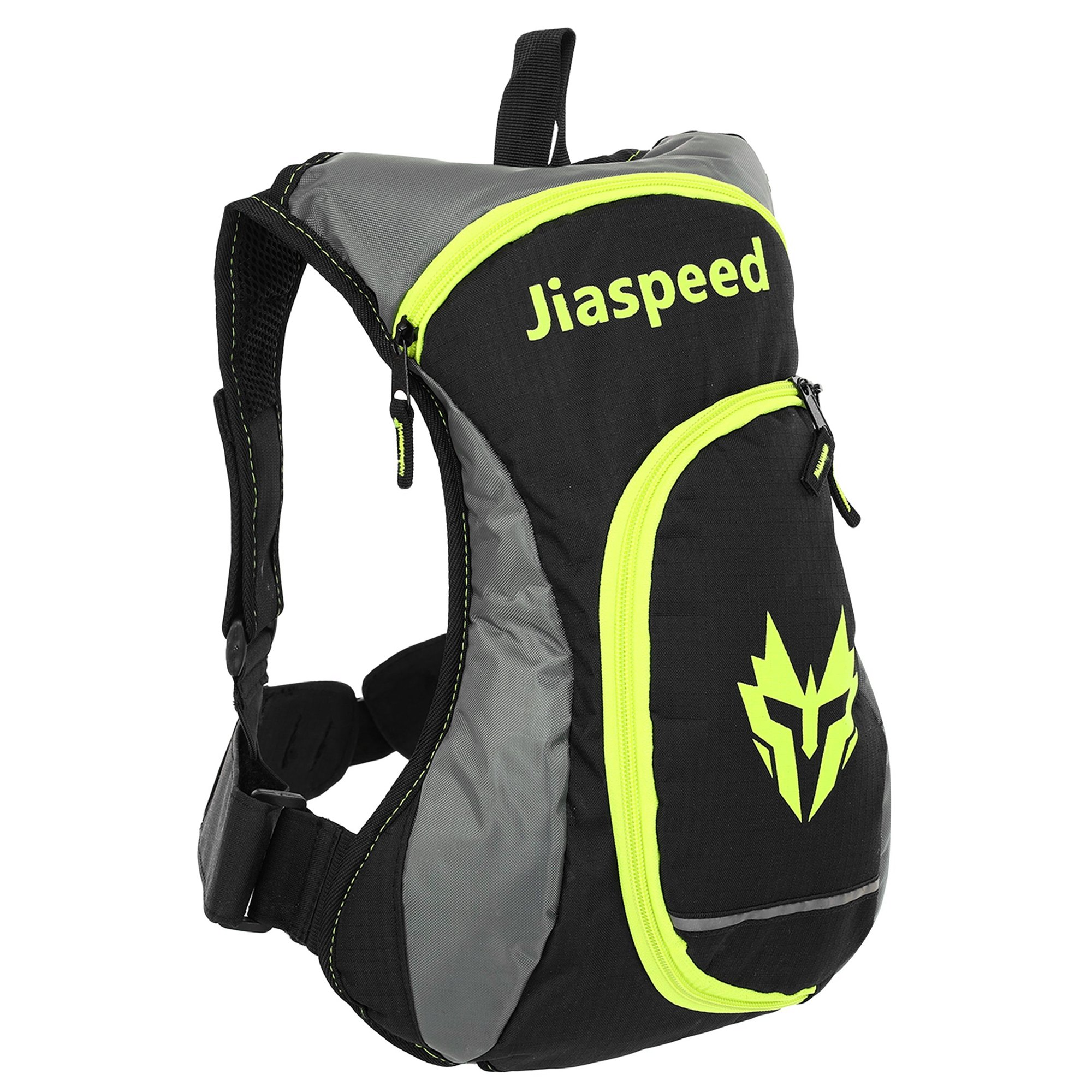 Моторюкзак з гідратором JIASPEED M-3189 5 л 36x27x5 см Чорний/Салатовий