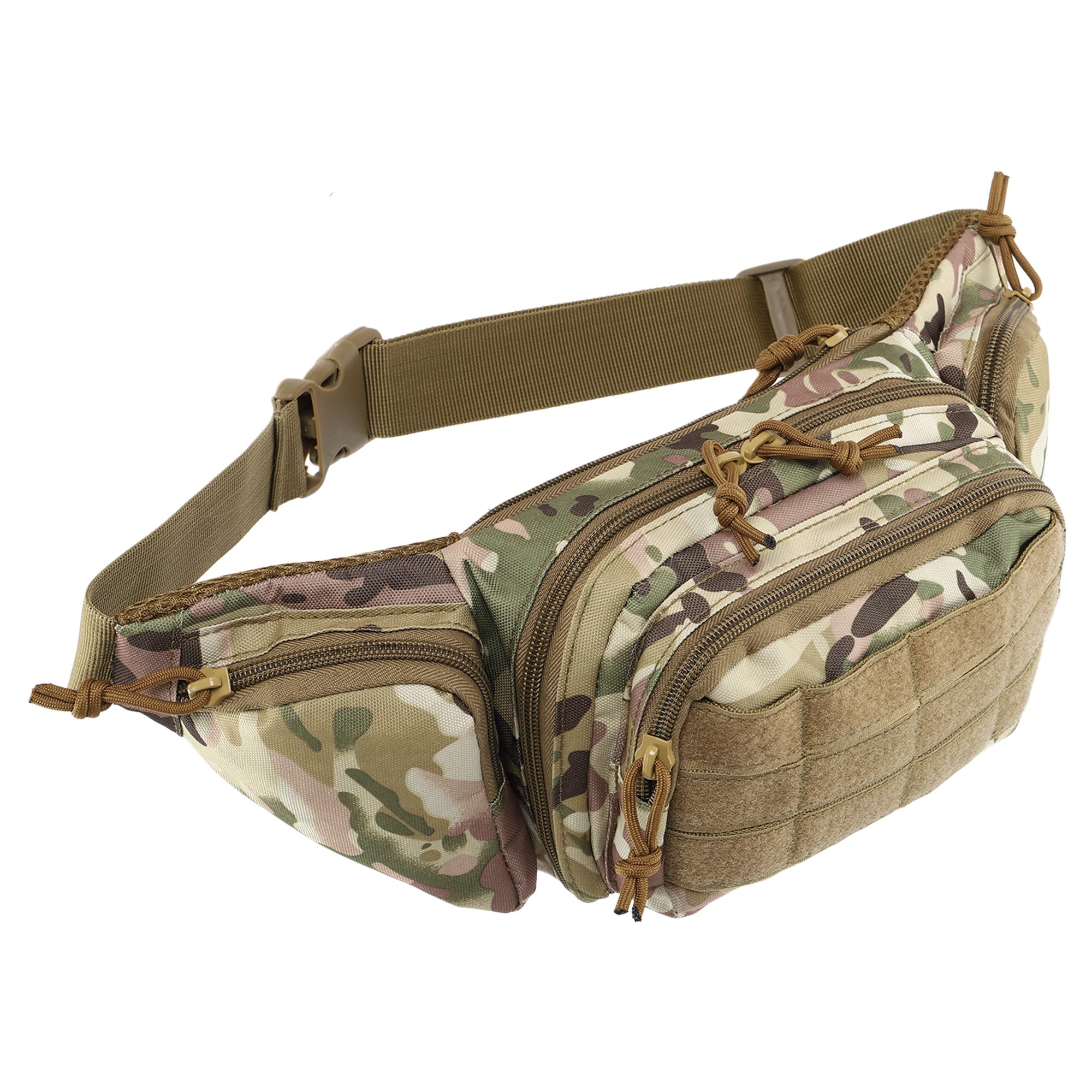 Сумка туристический на пояс Military Rangers ZK-9101 размер 40х13х7см 3,6 л Камуфляж Multicam
