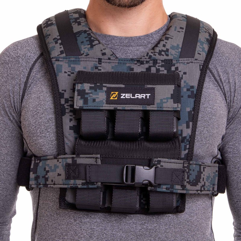 Жилет утяжелитель с регулируемым весом Zelart WEIGTH VEST TA-3271-12 ...