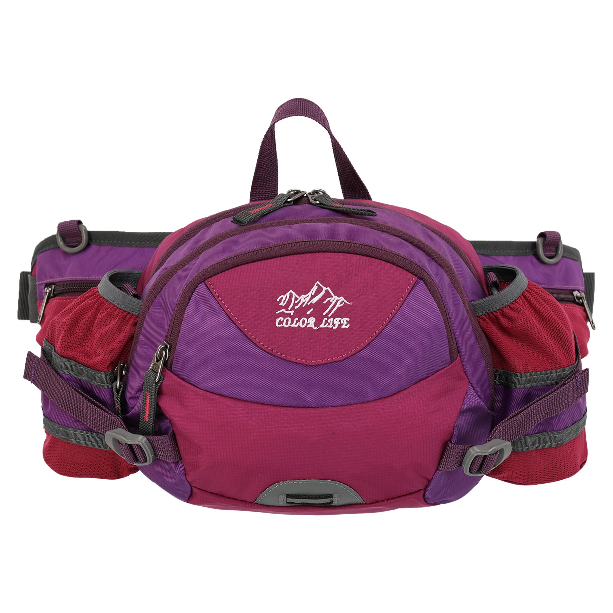 Сумка поясна COLOR LIFE WAIST BAG TY-5335 Фіолетовий-Малиновий
