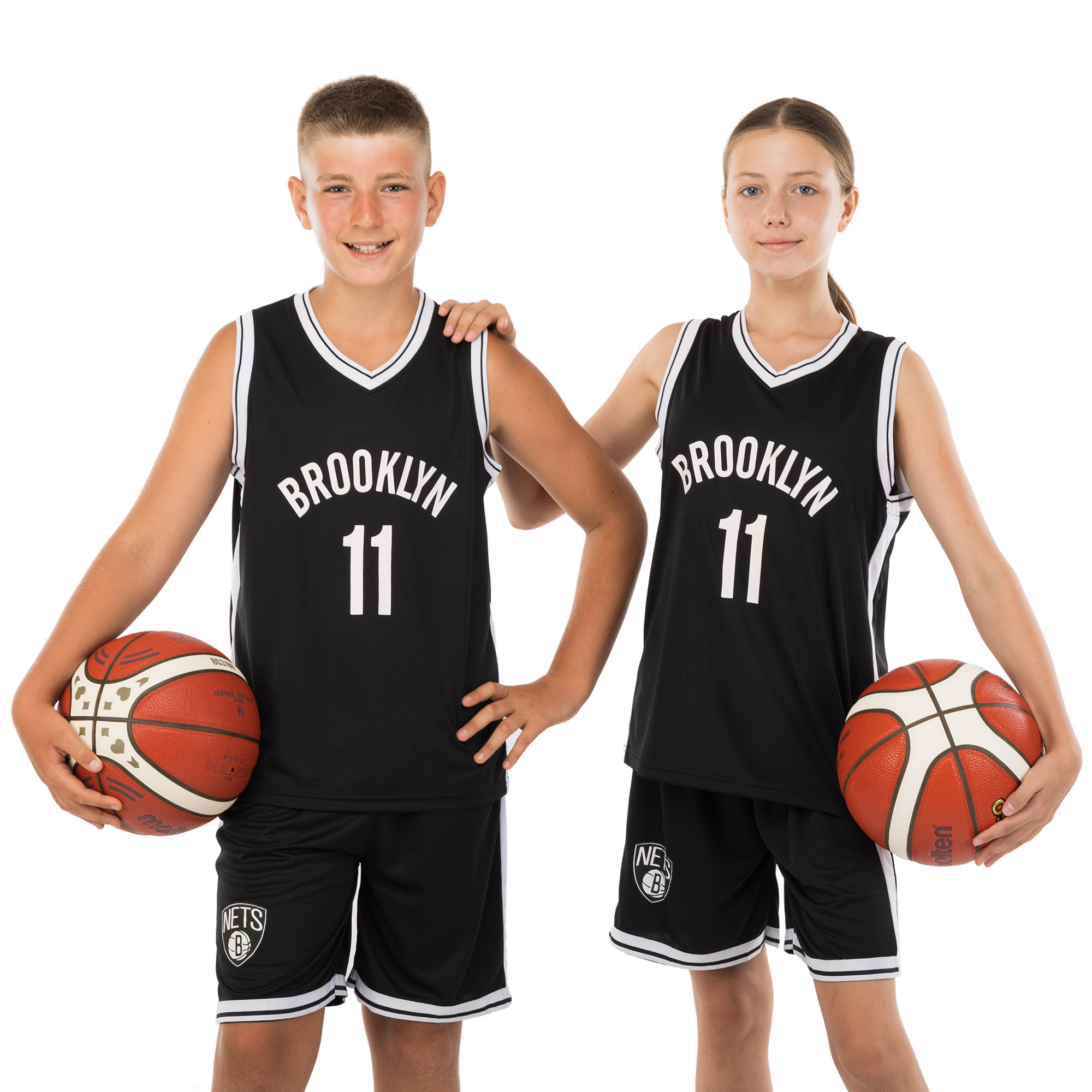Форма баскетбольна дитяча NBA клуб Brooklyn Nets 11 3578 М Чорний/Білий