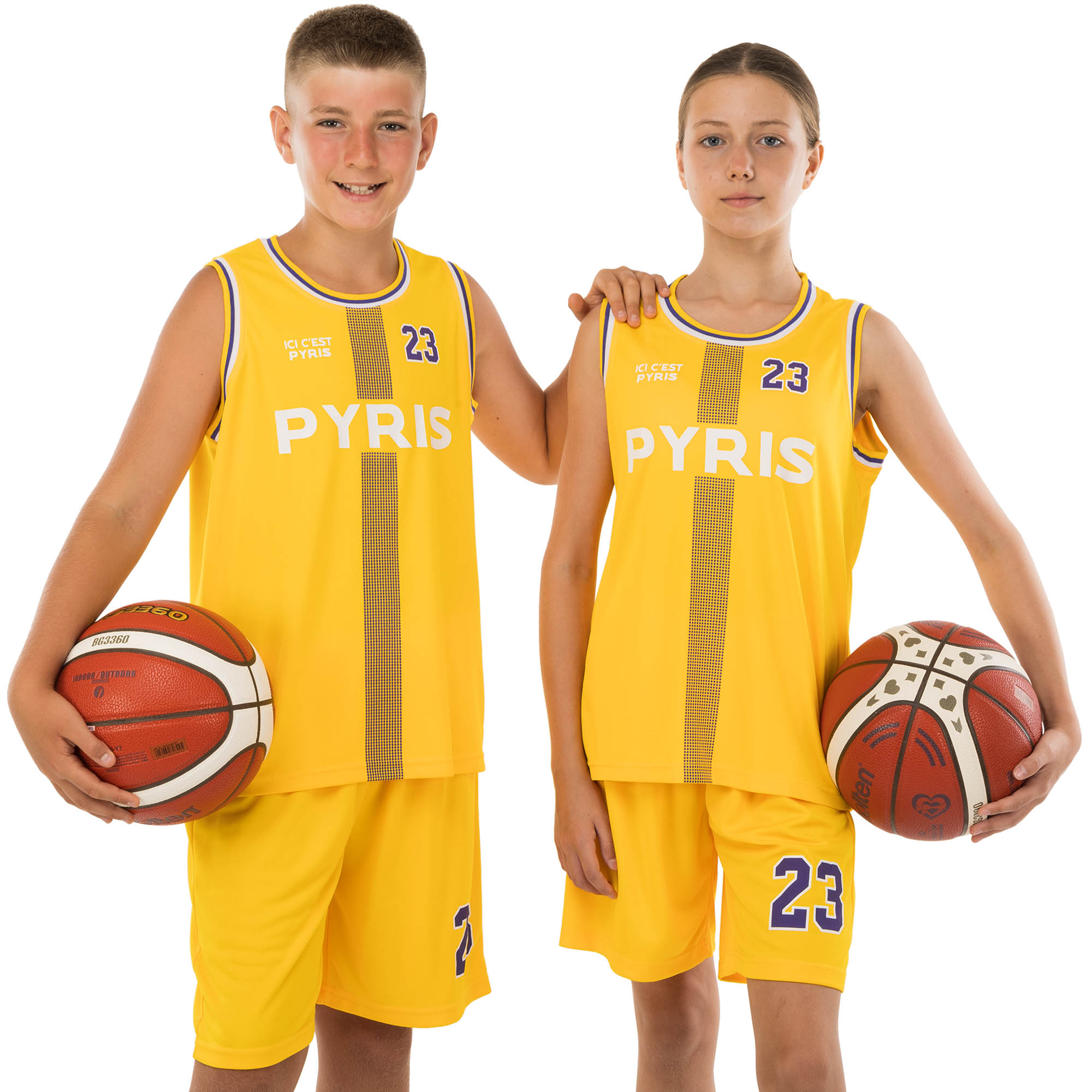 Форма баскетбольная детская NBA клуб Pyris 23 BA-0837 L Желтый