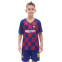 Форма футбольна дитяча з символікою футбольного клубу SP-Sport BARCELONA домашня 2020 CO-0789 зріст 116-165 см синій-бордовий