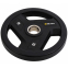 Млинці диски гумові з потрійним хватом та металевою втулкою MD Buddy TA-6994-10 51мм 10кг чорний