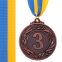 Медаль спортивна зі стрічкою SP-Sport GLORY C-4335-3 ø4,5см бронзовий