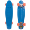 Скейтборд Пенни Penny LED WHEEL SP-Sport SK-5672-2 синий-оранжевый