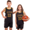 Форма баскетбольна дитяча NB-Sport NBA LAKERS 23 BA-0928 M-2XL чорний-жовтий