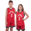 Форма баскетбольная детская NB-Sport NBA RAPTORS 2 BA-0970 M-2XL красный-черный