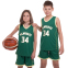 Форма баскетбольная детская NB-Sport NBA MILWAUKEE 34 BA-0971 M-2XL зеленый-желтый