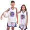 Форма баскетбольна дитяча NB-Sport NBA GOLDEN STATE 30 BA-0973 M-2XL білий-синій-жовтий