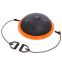 Півсфера для фітнесу з еспандерами BOSU Zelart BS-8226 чорний помаранчевий