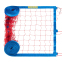Сітка для пляжного волейболу SP-Planeta Транзит SO-0951 8,5x1м червоний-синій