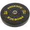 Бамперные диски из структурной резины Bumper Plates Record TA-4782-15 51мм 15кг черный-желтый