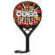 Ракетка для падел-тенісу Padel ODEAR POWER ROUND BT-6583 чорний-помаранчевий