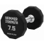 Гантель цельная профессиональная с полиуретановым покрытием HAMMER STRENGHT TA-9215-7_5 1шт 7,5кг черный