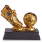 Статуетка нагородна спортивна Футбол Бутса з м'ячем золота SP-Sport C-3793-B2