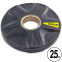 Блины (диски) полиуретановые Zelart TA-5335-2_5 51мм 2,5кг черный