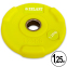 Блины (диски) полиуретановые Zelart TA-5336-28-1_25 28мм 1,25кг желтый