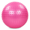Мяч для фитнеса фитбол массажный Body Sculpture BB-003-22-DN 55см розовый