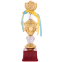 Кубок спортивный с ручками и крышкой SP-Sport HIT C-K978B высота 30,5см золотой